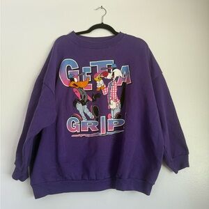 Warner Bros. Purple Graphic Sweatshirt